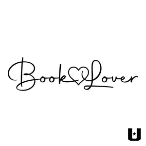 Book Lover Script Cropped Hoodie