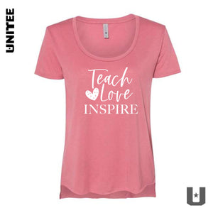 Teach Love Inspire Scoop Neck