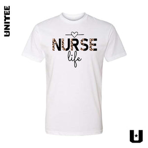 Leopard Nurse Life Tshirt