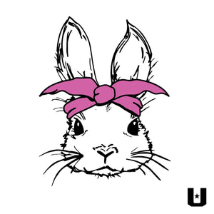 Pink Bow Bunny Unisex Tee