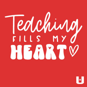 White Teaching Fills My Heart Tshirt