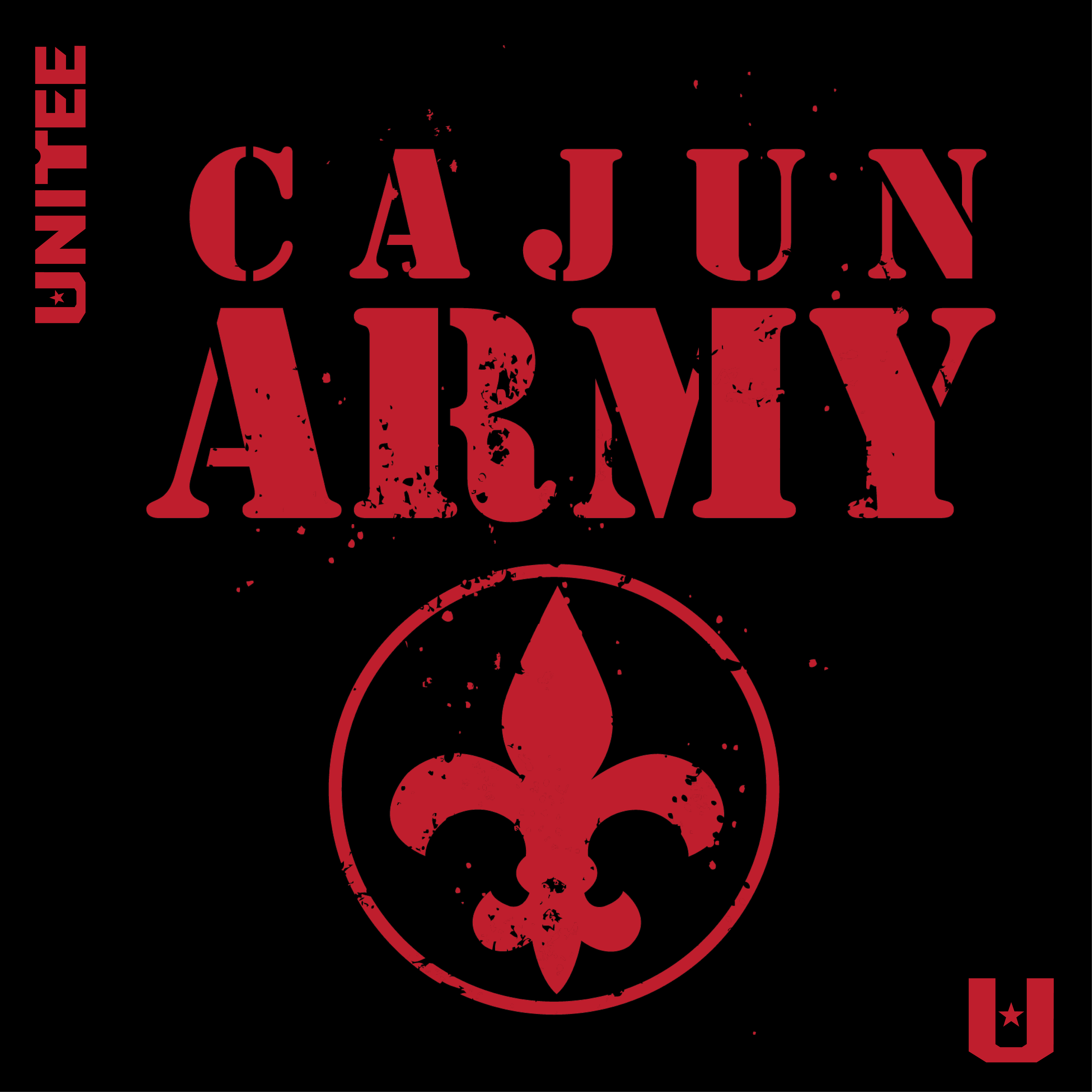 Cajun Army Black Tshirt