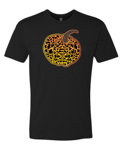 Leopard Print Pumpkin Unisex Tee
